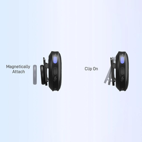 Microfone Lapela Sem Fio Maono Wm620 Pc2 Preto