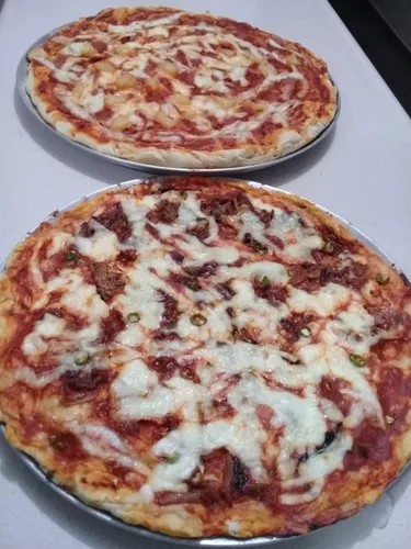 Charolas de Aluminio p/Pizza con Bordes de diferentes Diametros- – ZONA CHEF