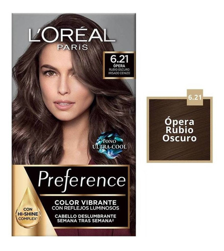 Tinte Preference Loréal Alto BrilloTono 6.21