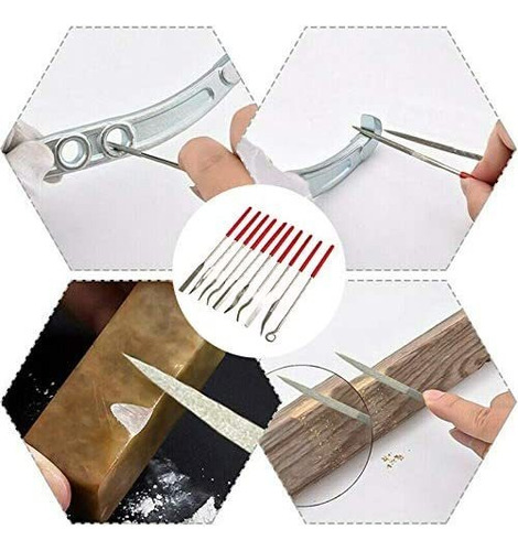 H Juego De 10 Mini Limas De Diamante For Limas De Aguja