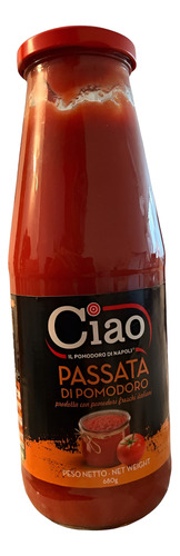 Ciao! Pasta De Pomodoro 680g En Botella De Vidrio - Tomate