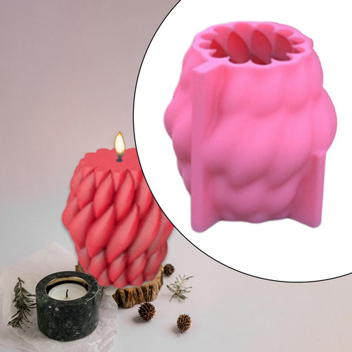 Molde De Silicone Para Fazer Velas De Aromaterapia, Molde