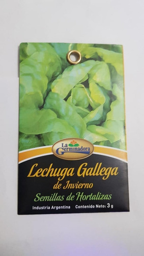 Semillas De Lechuga Gallega 3g X Sobre La Germinadora