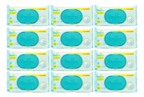 Pampers Kit X12 Toallitas Húmedas Bebés Recién Nacidos Suave