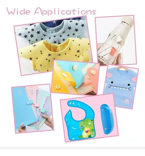 Pinza Kam Botón Presión Broche T5 18 Colores 200 Juegos
