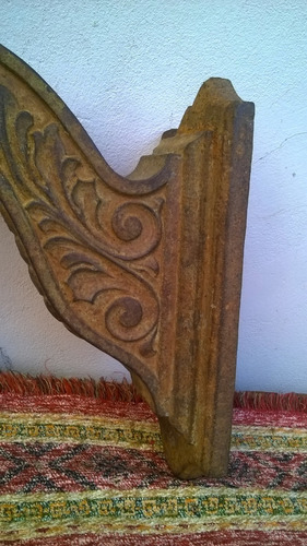 Hermoso Antiguo Soporte Mensula Fundición Farola Luminaria (Usado)