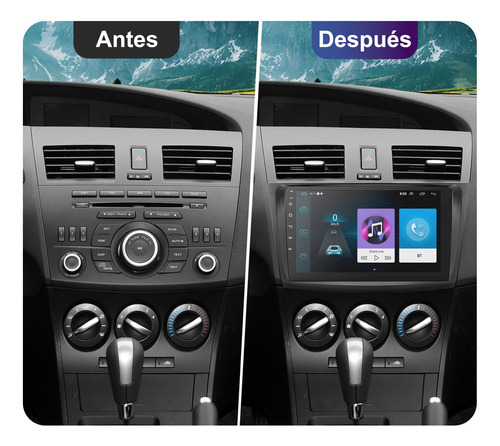 Tovendor Estéreo Carplay Gps/cámara 2+32g Para Mazda 3 2010-2013