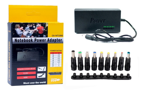 Imagen 1 de 3 de Cargador Universal Notebook Laptop Netbook Hp Toshiba Acer