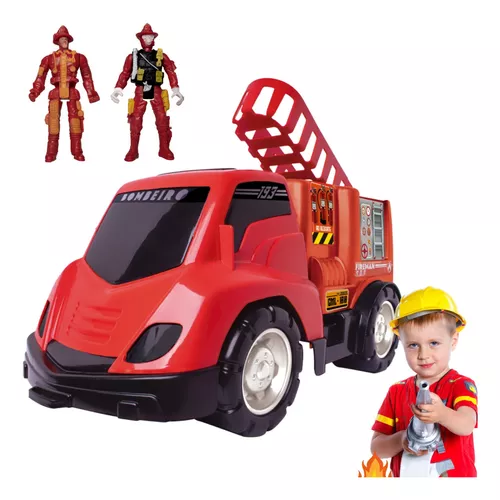 Caminhão Brinquedo de BOMBEIROS Plástico FIREFIGHTER infantil