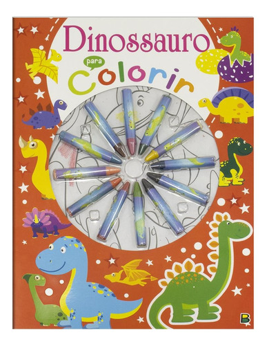 Cores em Ação! Dinossauro para Colorir, de Brijbasi Art Press Ltd. Editora Todolivro Distribuidora Ltda., capa mole em português, 2022