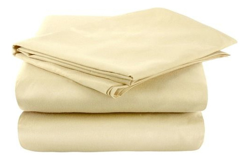Juego De Sábanas 144 Hilos 2 1/2 Plazas Beige - Pret A Home