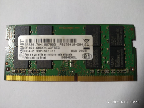 Memória Ddr4 8gb Notebook 2133 2400 2666mhz 1.2v 260pinos