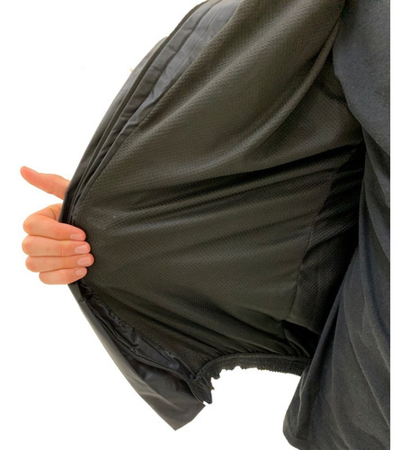 Imagem 4 de 6 de Capa De Chuva Moto Nylon Ventus Com Forro E Gola Motoqueiro