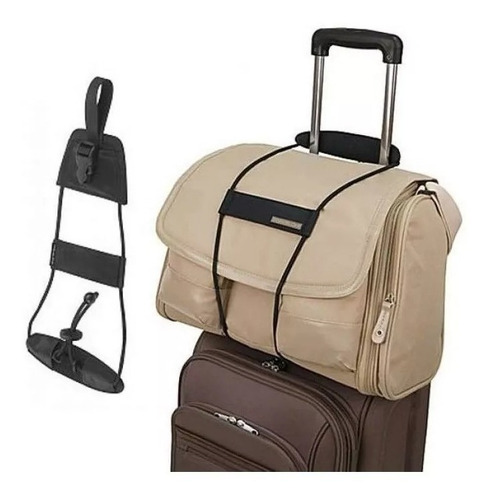 Ta Ajustável Bagagem Alça Elástca Mala Vagem Bag Bu Gee Or Preto