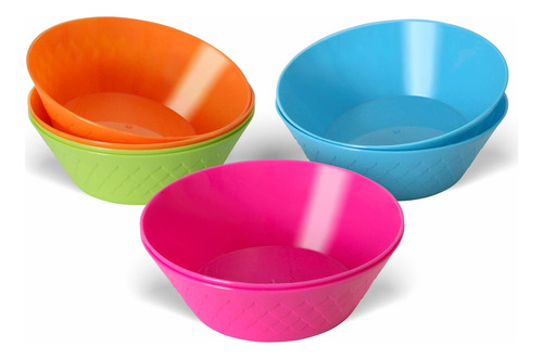 Plaskidy Kids Plastic Bowls Includes 8 Toddler Bowls PuLG