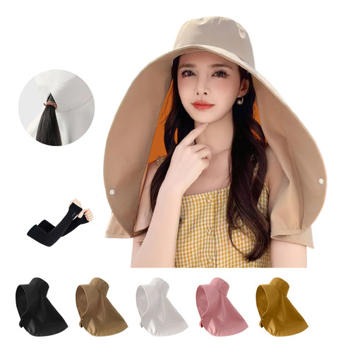 Sombrero Para Sol Gorras Mujer Playa Visera Protección Uv