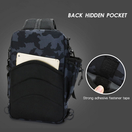 Mochila Pesca Almacenamiento Impermeable Cuerpo Cruzado