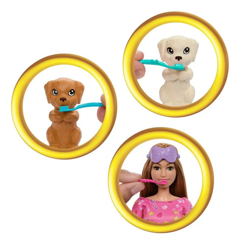 Barbie Festa Do Pijama Com Cachorrinhos Mattel Hxn01