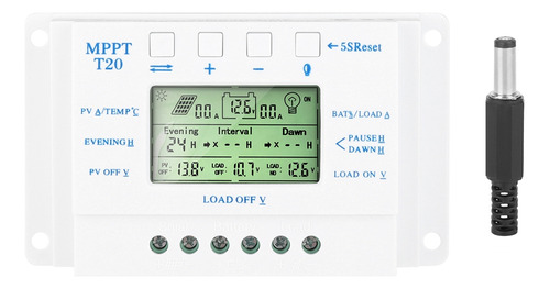 Controlador De Carga De Panel Solar Pwm 12v/24v Regulador Au