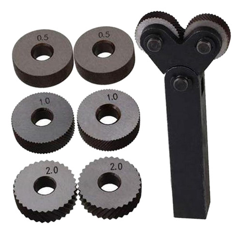7pcs Nueva Herramienta De Moleteado Ruedas Diagonales Kit De