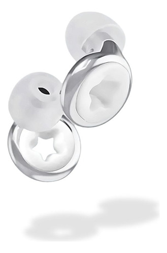 Earplugs Tapones Oidos Metalizados Filtro Estrella Loop Plata