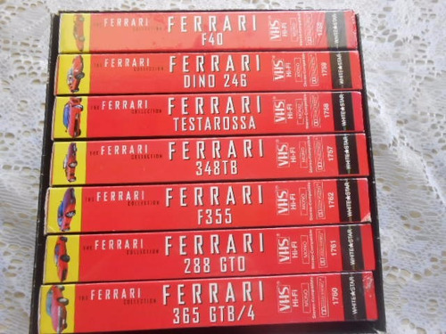 The Ferrari Collection Box Original Com 7 Vhs Oferta
