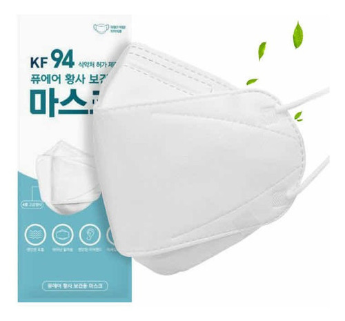 Cubrebocas Kf94 Coreano Original Protección Total(12pz+12pz)