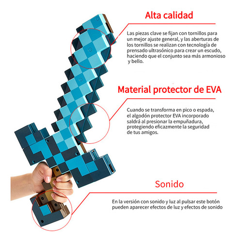 Minecraft Transformable Sword And Draft, Sound And Light Edi