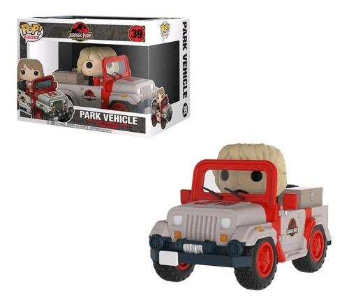 Imagen 3 de 3 de Funko Pop! Rides - Jurassic Park - Park Vehicle #39 Original