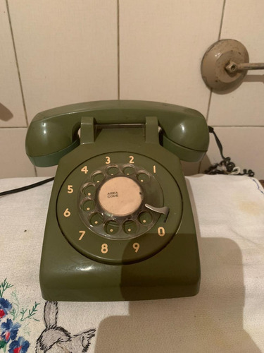 Telefono Rotatorio Vintage Verde 