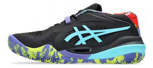 Zapatillas Asics Gel Resolution X Padel Negro Azul Aqua