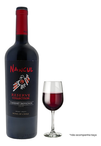 Vinho Tinto Chileno Cabernet Sauvignon Nancul Seco 750ml
