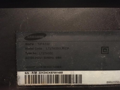 Imagen 8 de 8 de Televisor Samsung Syncmaster T27a550 De 27 Led Para Rpto.