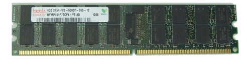 Memoria RAM color verde  4GB 1 SK hynix HYMP151P72CP4-Y5