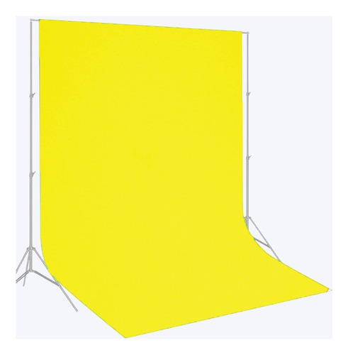 Chroma Key Fundo Infinito Estúdio Fotografico 3,00 X 3,60m Cor Amarelo Desenho Impresso Liso