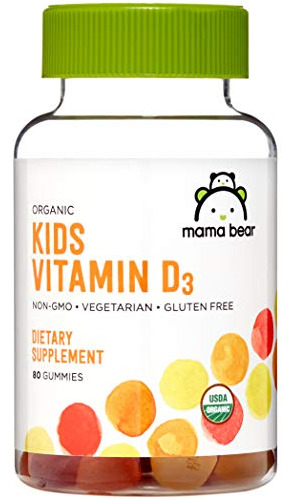 Brand - Mama Oso Orgánica Niños Vitamina D3 25 X9pvy