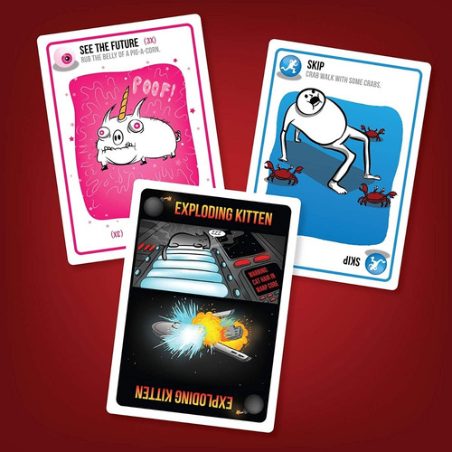 Gatitos Explosivos Exploding Kittens Tarjeta Juego De Mesa