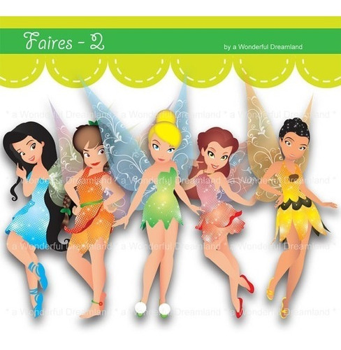 Kit Imprimible Tinker Bell Campanita Imagenes Clipart Cod 5