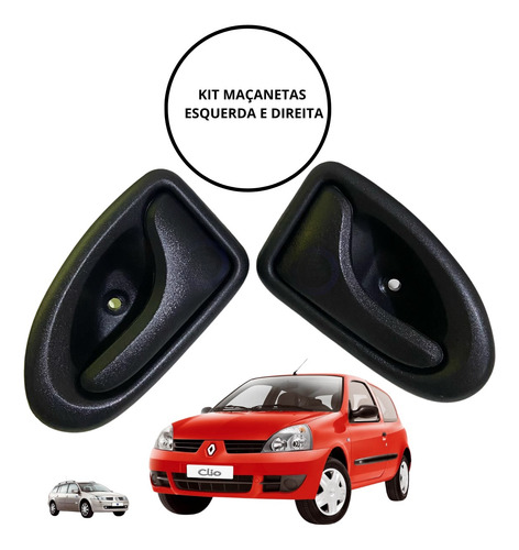 Jogo 2 Maçanetas Puxador Interno Clio Megane Scenic Symbol
