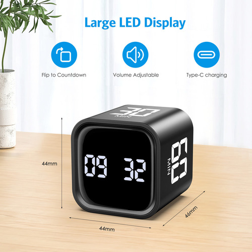 Temporizador Digital Plegable Con Sensor De Gravedad Para Es