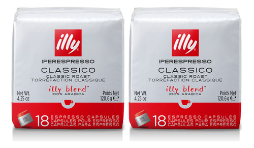 36 Cápsulas Illy Iperespresso, Café Illy Blend, Clássico