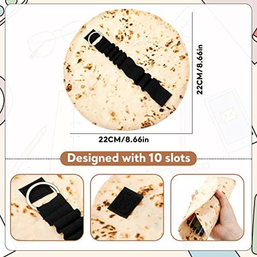 4 Piezas Divertido Rollo De Tortilla Portalápices Titular Di