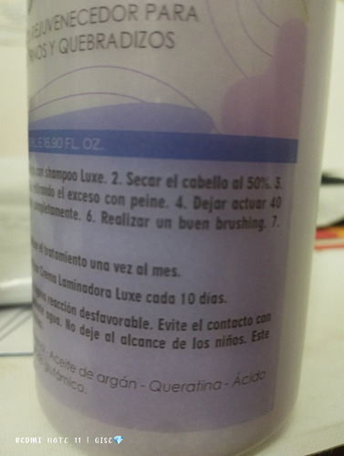 Tratamiento Botox Orgánico Diamonds 250ml Para Cabellos Fino