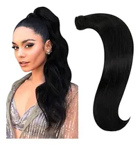 Comprar Estirado Real Pelo Cola De Caballo Extensiones Para V81qw