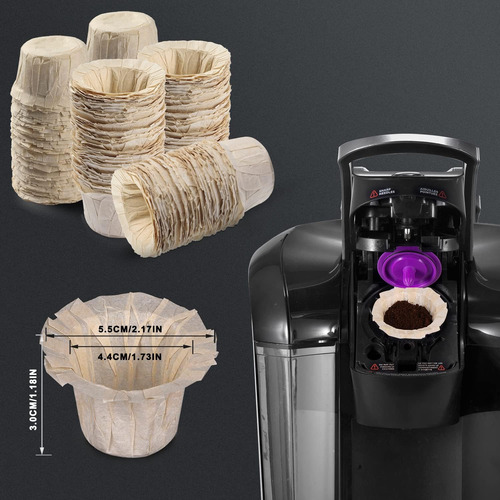 Herisun 100 Filtros De Café Desechables Para Monodosis 1. Ab
