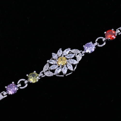 Frágil Joya De Muñeca Accesorio Para Mujeres De Flor
