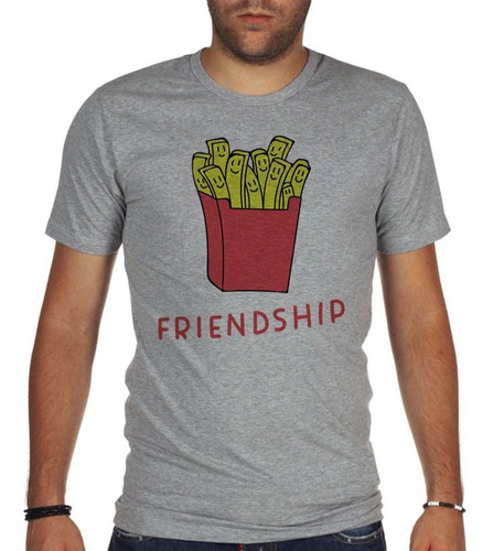 Remera De Hombre Friendship Papas Fritas