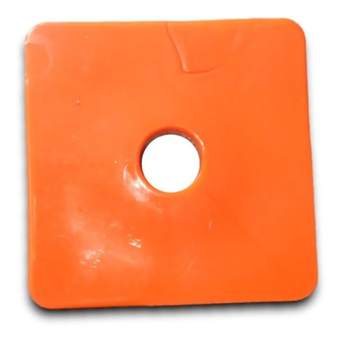 Hule Caseta Cuadrada 17x77x26 Mm Naranja