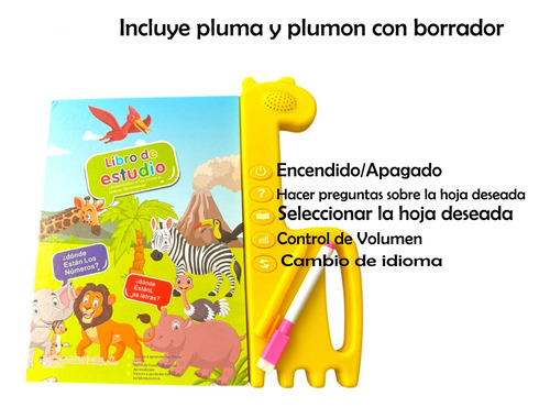 Libro Didactico Infantil Juguete Aprendizaje Ingles Español
