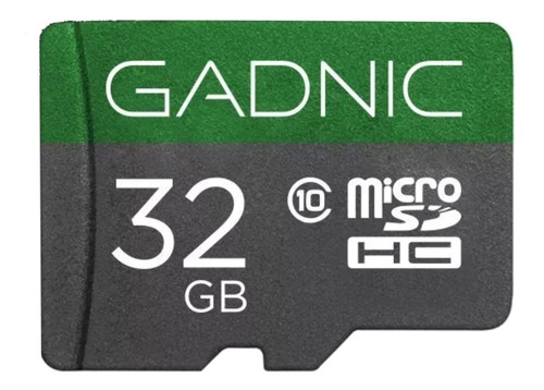 Tarjeta De Memoria Micro SDHC GADNIC 32gb Clase 10 Con Adaptador